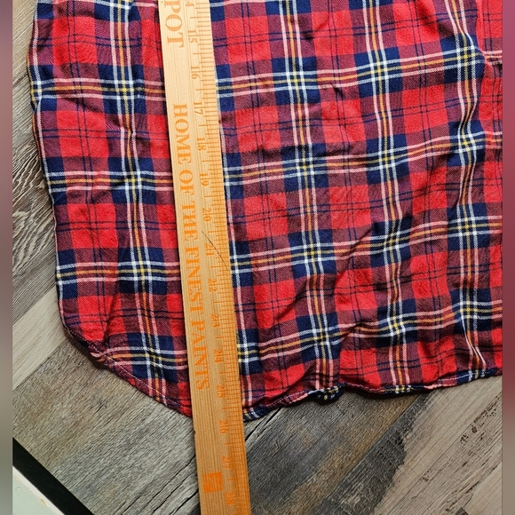 Frank & Eileen Relaxed Button Up Shirt Red Plaid Women's XS - Picture 16 of 16